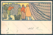 Cartolina artista firmata usato  Italia