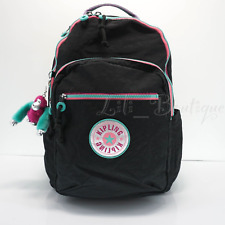 Mochila de viagem para laptop Kipling Seoul KI4215 poliéster arco-íris divertido jato preto comprar usado  Enviando para Brazil