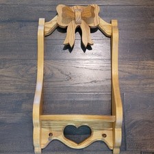 Prateleira de madeira artesanal vintage arco 2 pinos pendurado na parede rústico Cottagecore , usado comprar usado  Enviando para Brazil