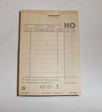 Riginal ddr kassenblock gebraucht kaufen  Bischofswerda, Demitz-Thumitz, Schmölln-Putzkau