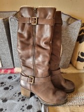 Brown knee high for sale  WREXHAM