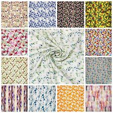 Printed linen viscose for sale  BIRMINGHAM