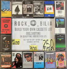 $1 TO $5 60s-70s ROCK PSYCH BUY $25 GET FREE SHIP BUILD YOUR CASSETTE TAPE LOT comprar usado  Enviando para Brazil