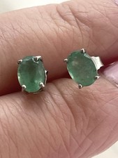 Sterling silver emerald for sale  HOVE