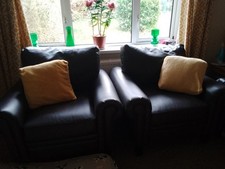 Leather seater sofa for sale  WINCHESTER