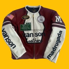 Jaqueta Masculina Madrugada x Vanson Star Champion WISECO Moda Café Racer Dore EUA comprar usado  Enviando para Brazil