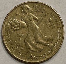 200 lire 1981 usato  Avezzano