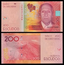 Cabo Verde - Cape Verde  200 Escudos  6-9-2019   Pick 76  SC = UNC, usado comprar usado  Enviando para Brazil