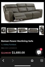 Ashley roman leather for sale  Sapulpa