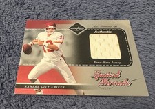 Camiseta Joe Montana 2003 Leaf Limited Threads usada em jogos /100. Raro. Chiefs.  comprar usado  Enviando para Brazil