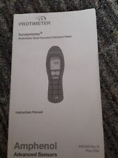 Protimeter surveymaster manual for sale  WEMBLEY