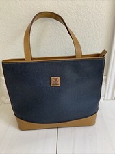 Bolsa tote Victor Hugo marrom/azul assinatura monograma couro alça dupla comprar usado  Enviando para Brazil