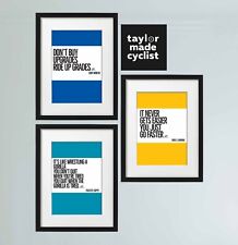 Cycling quote prints for sale  STONE