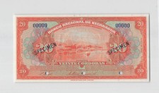 Nicarágua 20 Córdobas, 1942 P-95s nota espécime. comprar usado Nicarágua 20 Córdobas, 1942 P-95s nota espécime. comprar usado  Enviando para Brazil