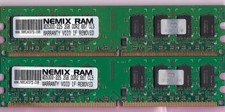 KIT DIMM de memória RAM 4GB 2x2GB PC2-5300 NEMIX MD5300-225 AENEON DDR2-667 desktop comprar usado  Enviando para Brazil