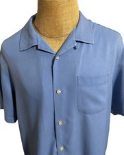 Camisa de seda azul Tommy Bahama tamanho grande comprar usado  Enviando para Brazil
