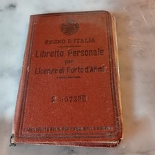 Regno italia libretto usato  Pavia