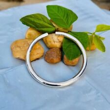 Pulseira de prata grossa pesada, pulseira de prata esterlina 925, pulseira de prata robusta, comprar usado  Enviando para Brazil