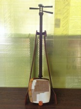 Instrumentos tradicionales japoneses de 3 cuerdas instrumento SHAMISEN corte de piel S78 segunda mano Instrumentos tradicionales japoneses de 3 cuerdas instrumento SHAMISEN corte de piel S78 segunda mano  Embacar hacia Mexico