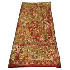 Lençol plano Ralph Lauren Randolph Queen vintage vermelho paisley floral padrão aposentado comprar usado  Enviando para Brazil