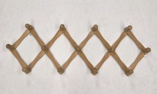 Vintage Madeira Expansível 13 Pinos Chapéu Acordeão Casaco Caneca Suporte de Parede Retrô MCM comprar usado  Enviando para Brazil