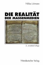 Realität massenmedien luhmann gebraucht kaufen  Berlin