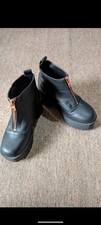 Chunky black boots for sale  SHEFFIELD