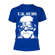 Camiseta azul oficial UK Subs 'Another Kind Of Blues', Punk, Charlie Harper comprar usado  Enviando para Brazil