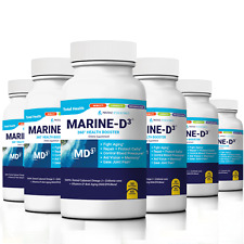 Marine Essentials | Marine-D3 | Antienvelhecimento | Omega-3 | 6 Garrafas (360 Cápsulas) comprar usado  Enviando para Brazil