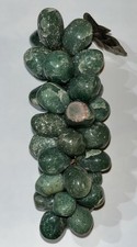 Decoração vintage de aglomerado de uvas de pedra Aventurina com folhas de metal comprar usado  Enviando para Brazil