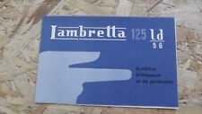 Catalogue brochure lambretta d'occasion  Vaison-la-Romaine
