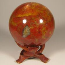 Bola esfera de pedra preciosa 2,4" CHESTNUT JASPER com suporte - Madagascar - 61mm, usado comprar usado  Enviando para Brazil