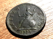 George iii farthing for sale  ORMSKIRK