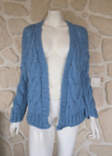 Gilet bleu laine d'occasion  Courville-sur-Eure