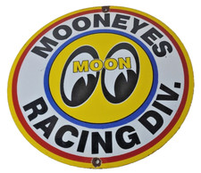 Usado, Placa vintage Moon Eyes - Divisão Speed Drag Race placa de bomba de gás de porcelana comprar usado  Enviando para Brazil