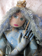 Pano Vintage Marlene Denn 2000 The Doll Makers Feito à Mão Assinado "GARDEN QUEEN" comprar usado  Enviando para Brazil