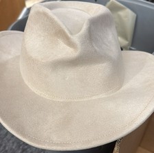 Cream suede cowboy for sale  DARTFORD