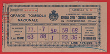 Biglietto tombola lotteria usato Biglietto tombola lotteria usato  Bologna