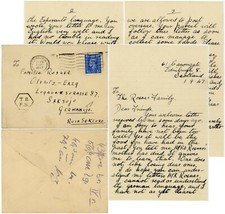 1947 letter russian d'occasion  Expédié en Belgium
