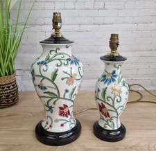 Pair floral ceramic for sale  LEOMINSTER