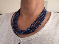 Halskette lapis lazuli gebraucht kaufen  Uedem