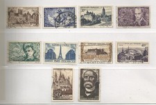 Lot timbres oblitérés d'occasion  Joyeuse