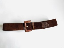 Ceinture cuir suédé d'occasion  Amiens-