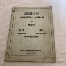Rock ola instruction for sale  TONBRIDGE
