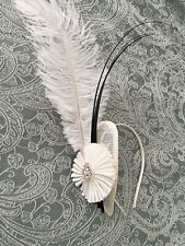 1920 cream fascinator for sale  LEICESTER
