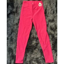 Leggings elétricas de ioga com nervuras cintura alta treino fitness atlético rosa M, usado comprar usado  Enviando para Brazil