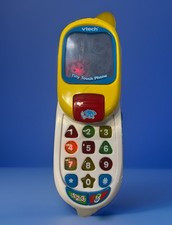 Usado, Celular V-TECH Tiny Touch Phone Mod 80-110700 brinquedo deslizante testado funciona comprar usado Usado, Celular V-TECH Tiny Touch Phone Mod 80-110700 brinquedo deslizante testado funciona comprar usado  Enviando para Brazil