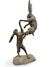 Bronze fighting hares for sale  RETFORD