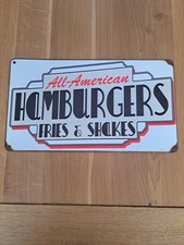 American hamburgers sign for sale  BRIGHTON