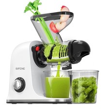 SIFENE 150W MÁQUINA ESPREMEDOR DE PRENSA FRIA, CALHAS DUPLAS, SEM BPA, BRANCA comprar usado  Enviando para Brazil
